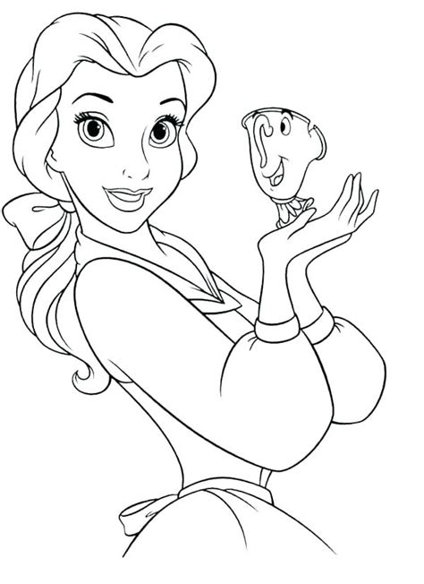 Belle Birthday Printables Coloring Pages