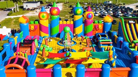 Big Bounce Brisbane Worlds Largest Inflatable Theme Park Coming To