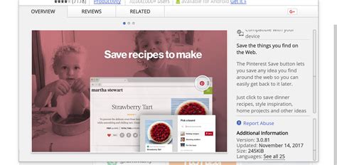 Pinterest Save Button Chrome Web Store Save Food Pinterest Save
