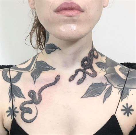 Pin By Ask And Embla Alternative On Inked Girls Throat Tattoo
