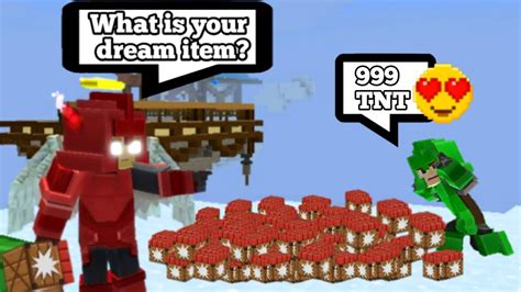 Giving Noobs Their Dream Items In Bedwars Blockman Go Youtube