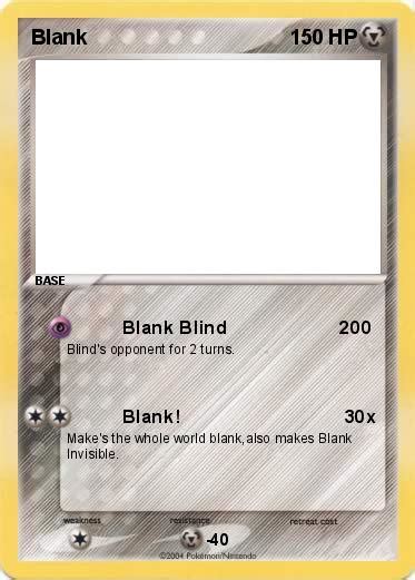 Home coloring pages cartoons pokemon. Pokémon Blank - Blank Blind 200 - My Pokemon Card