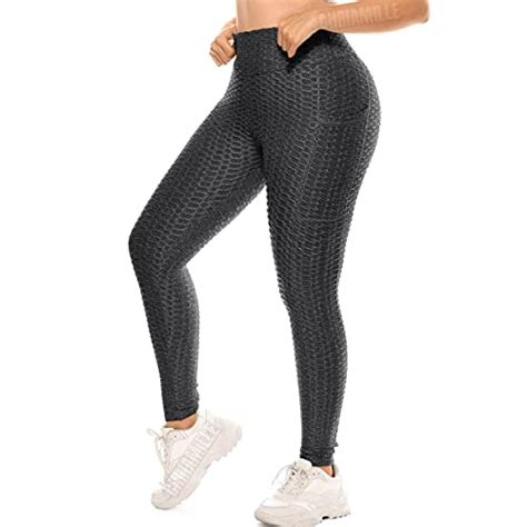 Chriamille Tiktok Butt Scrunch Leggings With Pockets For Women High