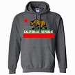 California State Flag Borderless Sweatshirt Hoodie - California ...