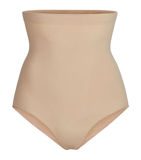 Womens Skims Brown Seamless Sculpt High Waist Briefs Harrods