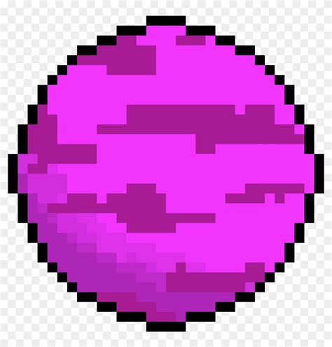Pink Cute Planet Pixel Art Planet Png Clipart 4521206 Pikpng
