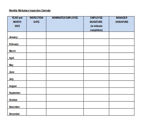 Table Templates Word