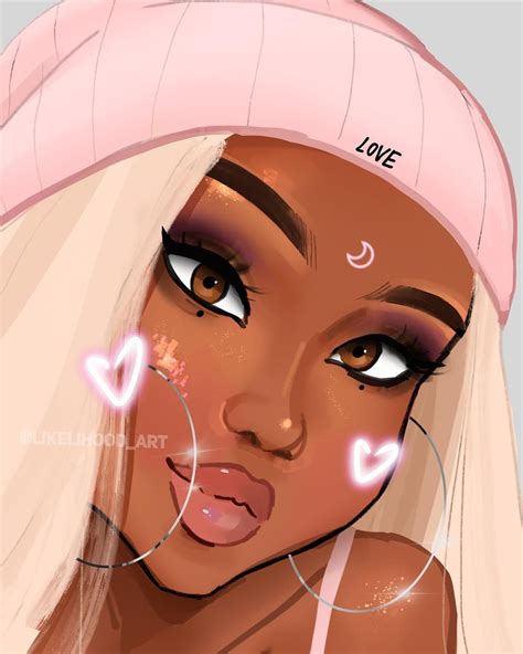 Girl Cartoon Characters Instagram Girl Cartoon Characters Black Girl Magic Art Black Girl