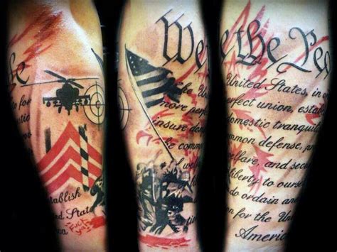 Here is the collection of 30+ patriotic military tattoo designs. 105+ Powerful Military Tattoos Designs & Meanings - Be ...