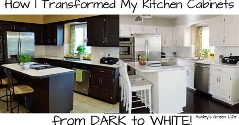How To Paint Your Kitchen Cabinets From Dark To White Hometalk
