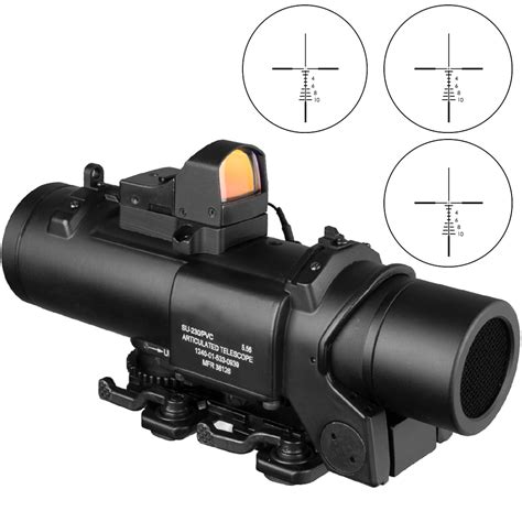 Combination 1x 4x Sight Rifle Dual Role Optic Scope Airsoft Magnificate
