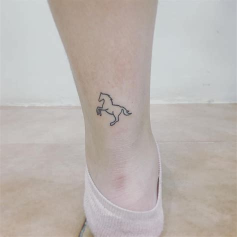 40 Delightful Horse Tattoo Ideas To Make A Style Statement Ankle Tattoo