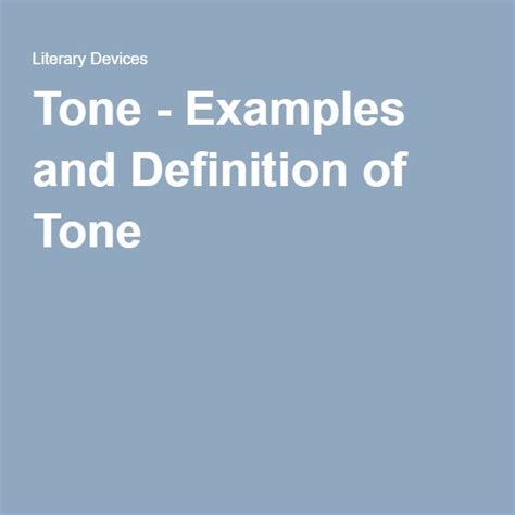Tone Examples And Definition Of Tone Tone In Literature Tone