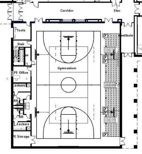 High School Gym Floor Plans L 1816c38e5b53ffcb 606×658 School