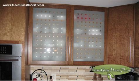 Most kitchens in america feature wood cabinet doors. Etched Glass for Kitchen Cabinets - Etched Glass Doors Florida