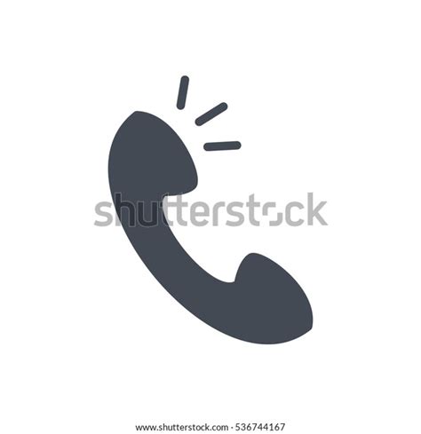 Support Icon Solid Phone Silhouette Stock Vector Royalty Free