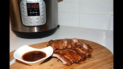 Instant Pot Slow Cooker Baby Back Ribs In Bbq Sauce Youtube