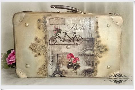 Stary Kredens Blog Decoupage Stara Walizka W Starofrancuskim