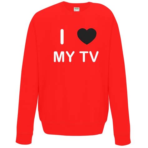 Red Xl I Love My Tv Sweater On Onbuy