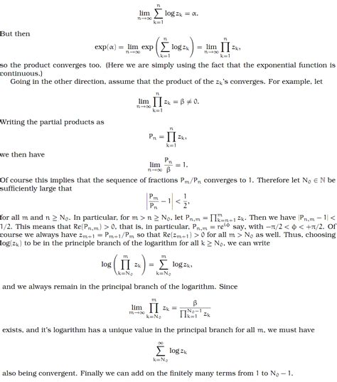 Complex Analysis 23 Infinite Products Physics Reference