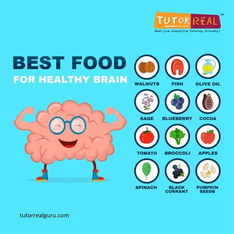 Healthy Food For Healthy Brain Fun Facts For Kids Foods For Healthy