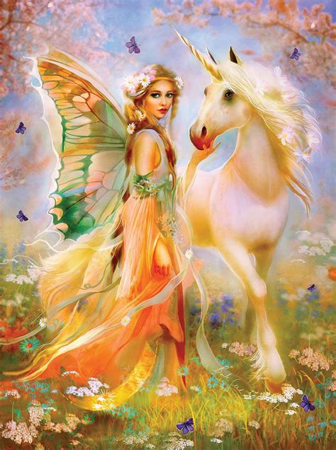 Unicorn And Fairies Unicorn Fantasy Unicorn Art Fantasy Fairy White Unicorn Cartoon Unicorn
