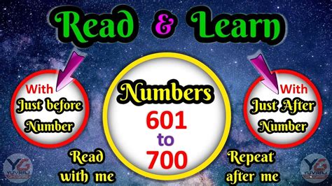 Counting From 601 To 700 Read Numbers Numbers 601 To 700 Just