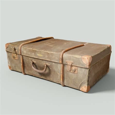 3d Model Vintage Suitcase Retro Turbosquid 1164670