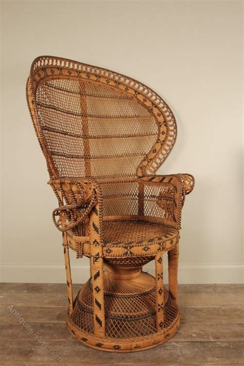 Antiques Atlas Fabulous Wicker Peacock Chair