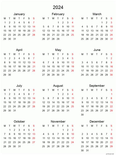 2024 Holidays Calendar 2024 Calendar Printable 2024 Printable Images
