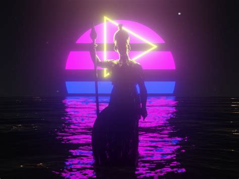 Statue Synthwave By Antoine Ballerino On Dribbble