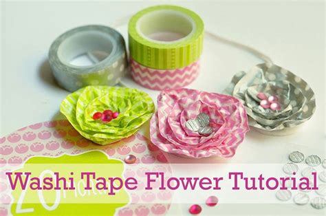 Washi Tape Flower Tutorial Washi Tape Washi Tape Crafts Washi Tape