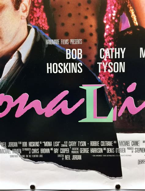 Mona Lisa 1986 Us One Sheet The Poster Collector