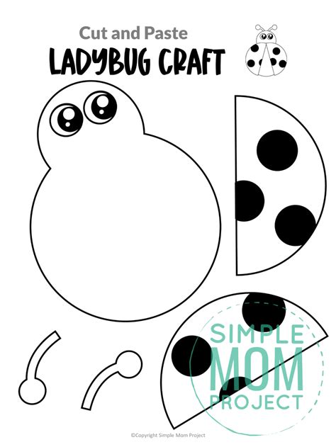 Free Printable Ladybug Craft Template Ladybug Crafts Insect Crafts