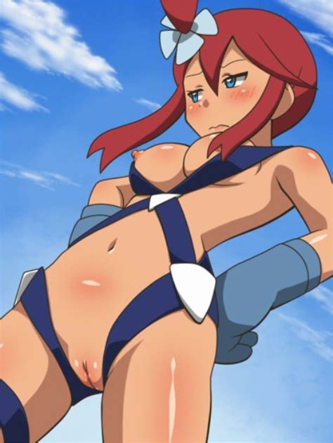 Rule 34 Blue Eyes Blush Breasts Female Pokemon Red Hair Skyla