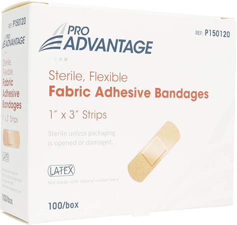Pro Advantage P150120 Adhesive Bandage Strips 1 In X 3 In 3 Boxes Of