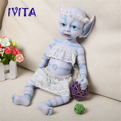 18 Full Silicone Reborn Avatar Baby Girls Cute Fairy Dolls Take