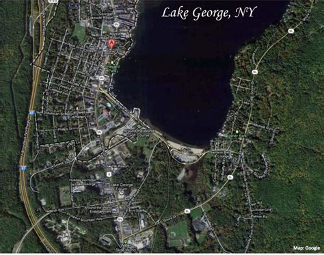 30 Lake George Village Map Maps Database Source