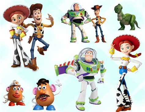 Toy Story Clipart Toy Story Characters Png Printable Toy Etsy
