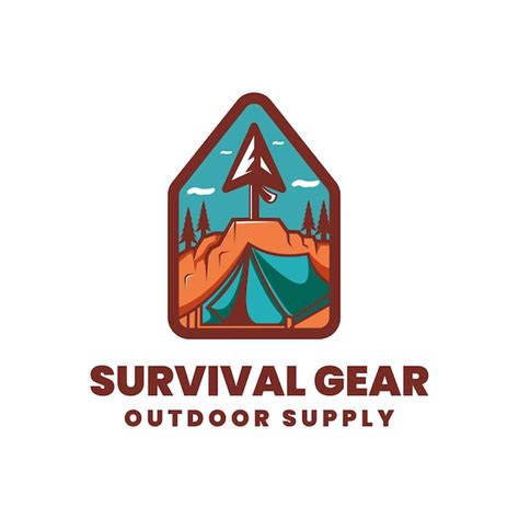 Premium Vector Survival Gear Outdoor Supply Logo Design