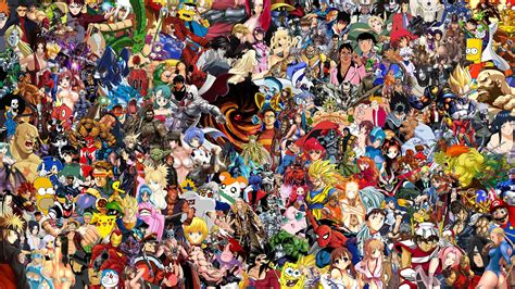 All Anime Together Wallpapers Wallpaper Cave