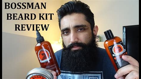 bossman beard kit review youtube