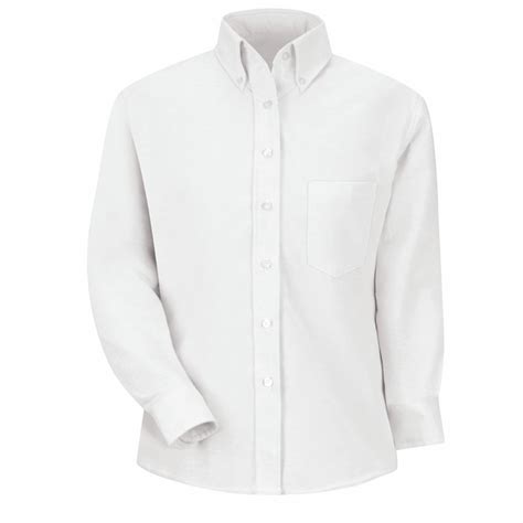 Sr71wh Long Sleeve Womens White Executive Button Down Shirt