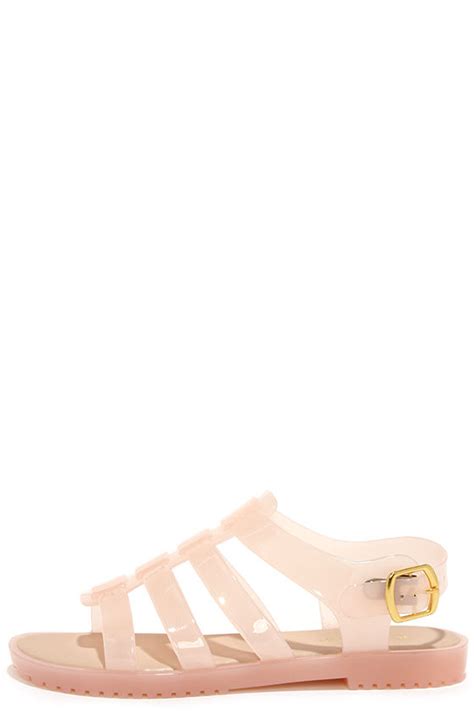 Cute Nude Sandals Caged Sandals Jelly Sandals 2100 Lulus