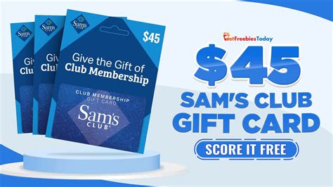 Free 45 Sam S Club Gift Card April 15 2023 GFT