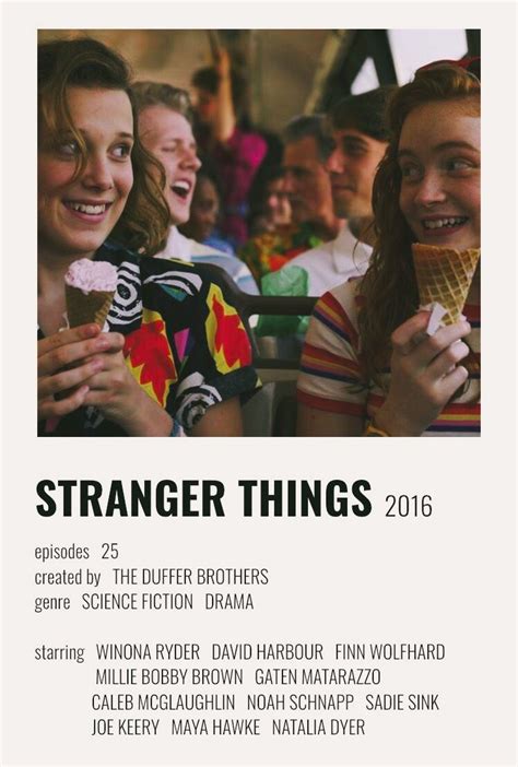 Alternative Minimalist Movie Show Polaroid Poster Stranger Things Artofit