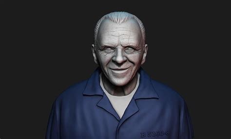 Anthony Hopkins Hannibal Lecter 3d Print Bust 3d Model 3d Printable