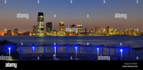 View Of Exchange Place In Jersey City New Jersey Usa Stock Photo Alamy