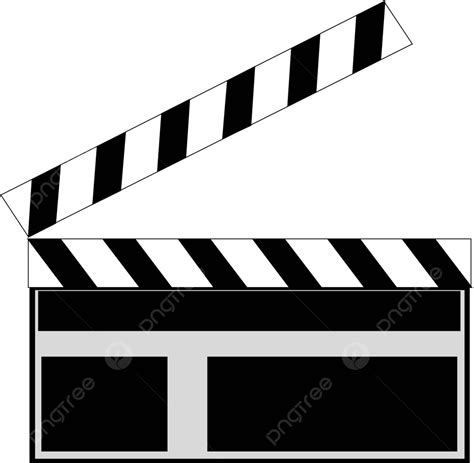 Clapperboard Motion Picture Slate Clapper Vector Motion Picture Slate