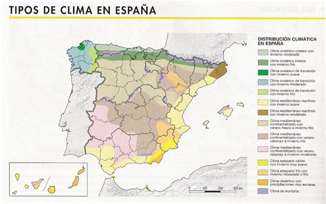 Mapa Tipos De Clima En España Types Of Weather In Spain